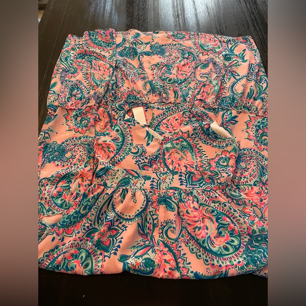Lilly Pulitzer Melody Maxi Dress Pink Tropic Tint Tangerine Dream NEW - Picture 9 of 11